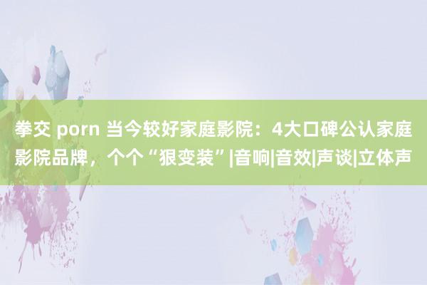 拳交 porn 当今较好家庭影院：4大口碑公认家庭影院品牌，个个“狠变装”|音响|音效|声谈|立体声