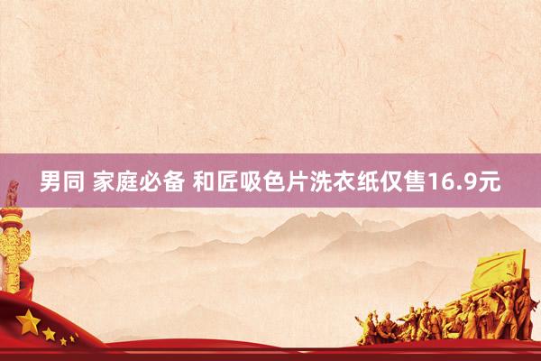 男同 家庭必备 和匠吸色片洗衣纸仅售16.9元