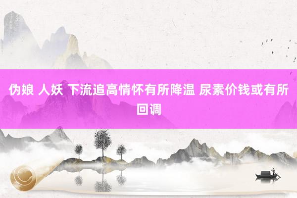 伪娘 人妖 下流追高情怀有所降温 尿素价钱或有所回调
